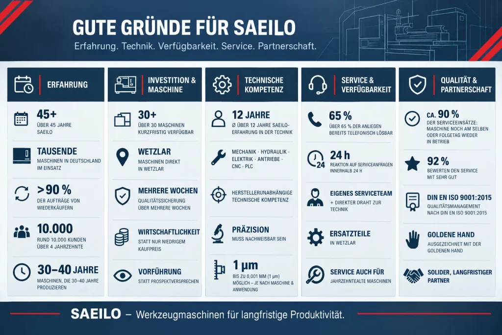 Gute Gründe für eine SAEILO Maschine