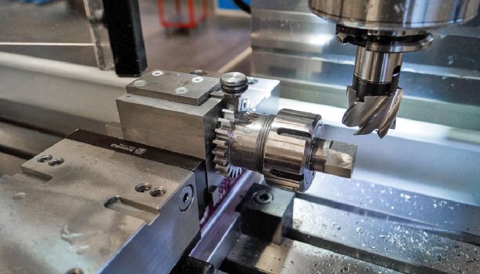 Fräsbearbeitung an einer Fräsmaschine