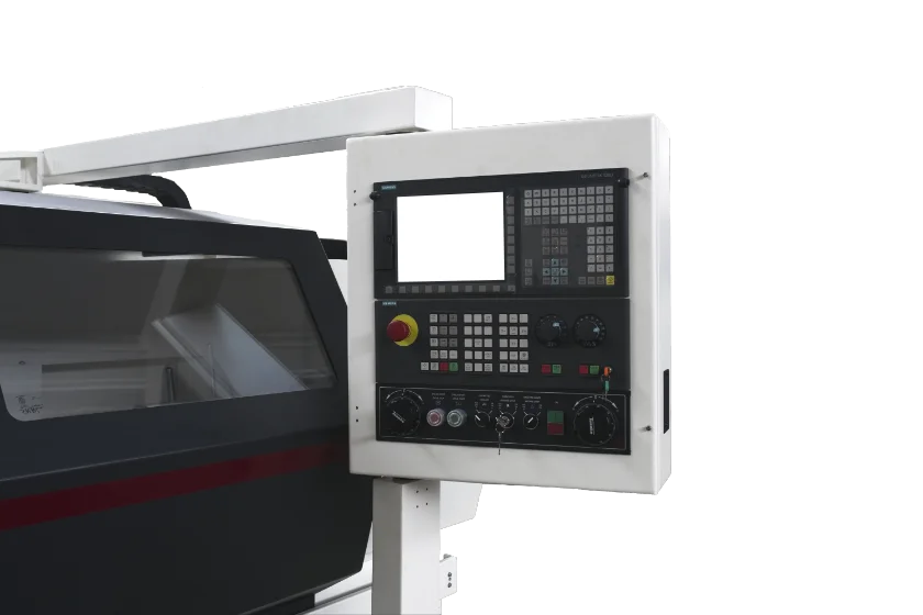 Bewegliches Bedienpult der Zyklendrehmaschine CONTUR Dialog A-50