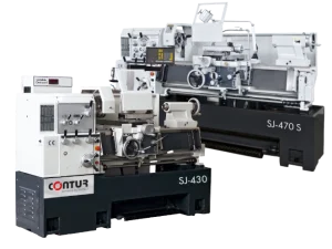 Zwei kleine konventionellen Drehmaschinen