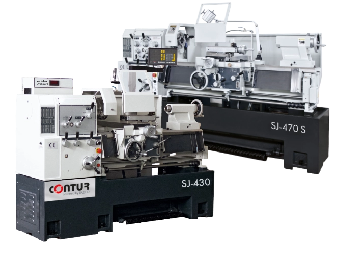 Zwei kleine konventionellen Drehmaschinen